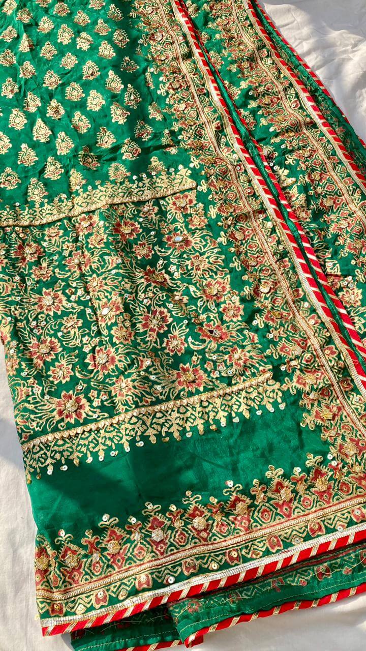 Green Chatta Patti Dupatta