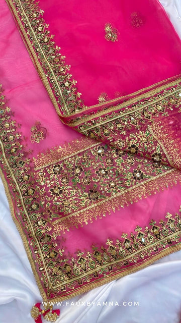 RTW Hot Pink Dori Dupatta